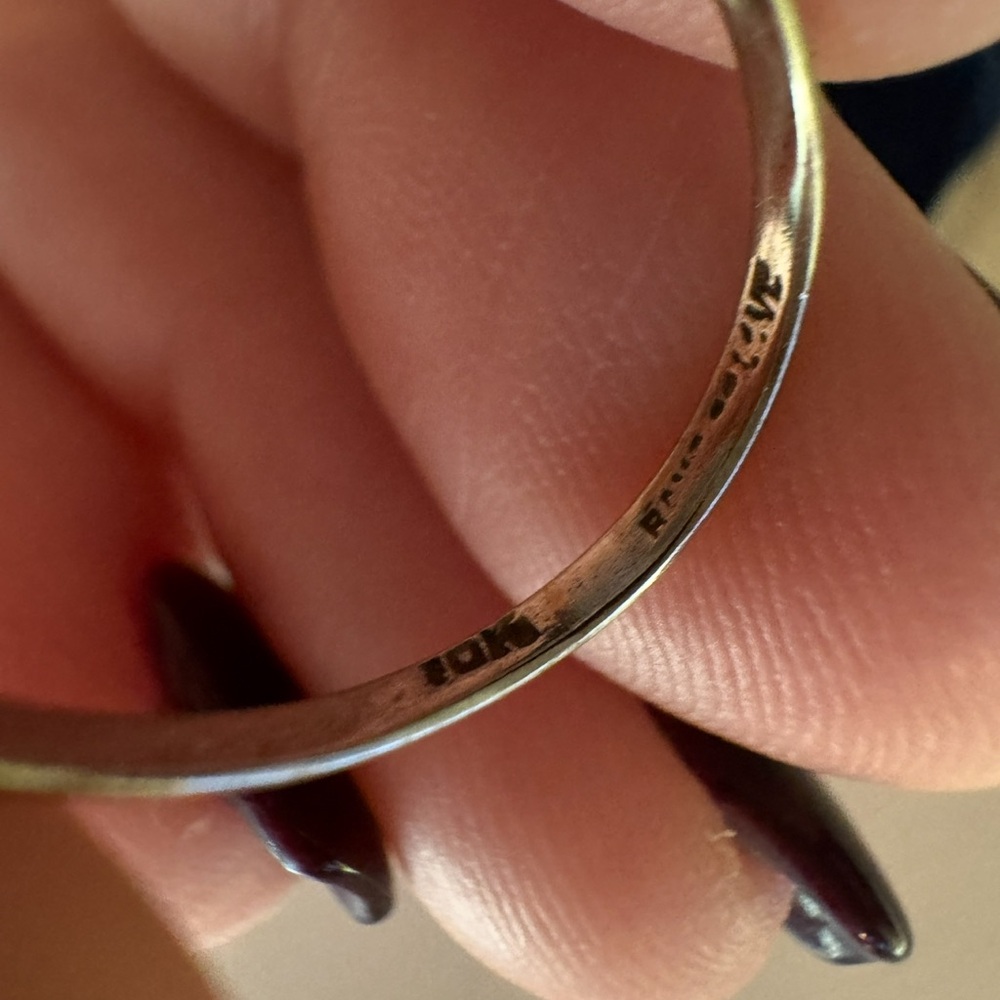 Antique 14K Gold Diamond Engagement Ring & Wedding Band 10K Gold Estate Art Deco - Picture 12 of 14